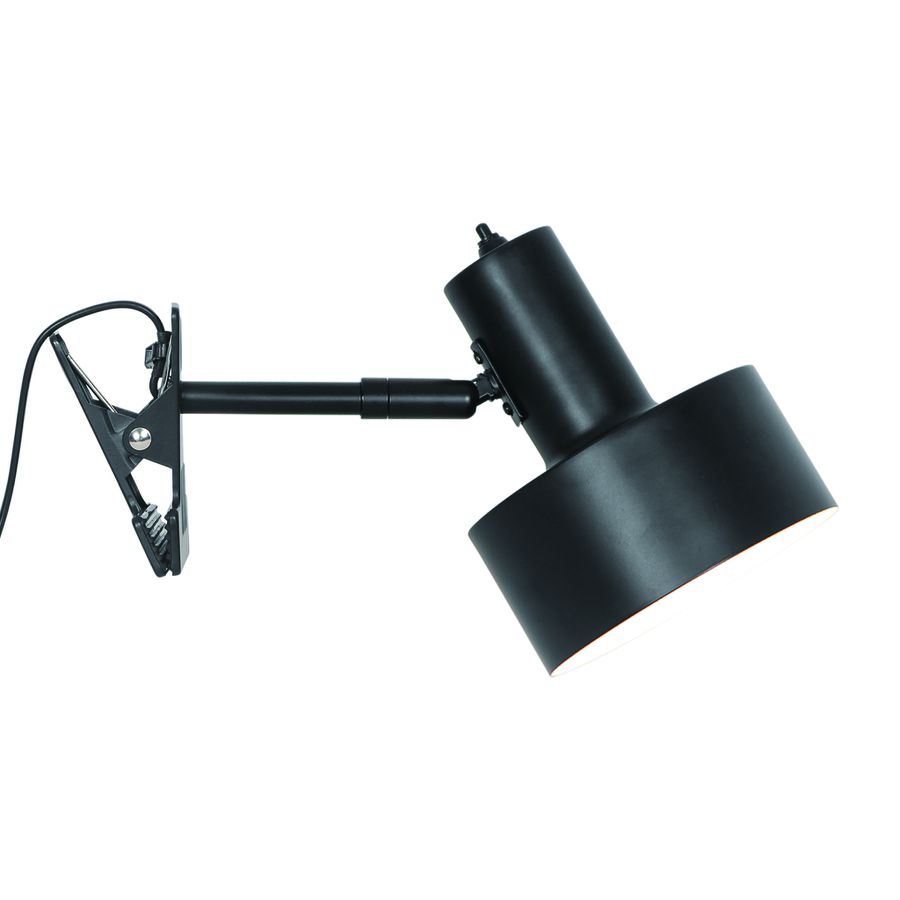 Klemmleuchte Matis Schwarz - 15W, E27, IP20