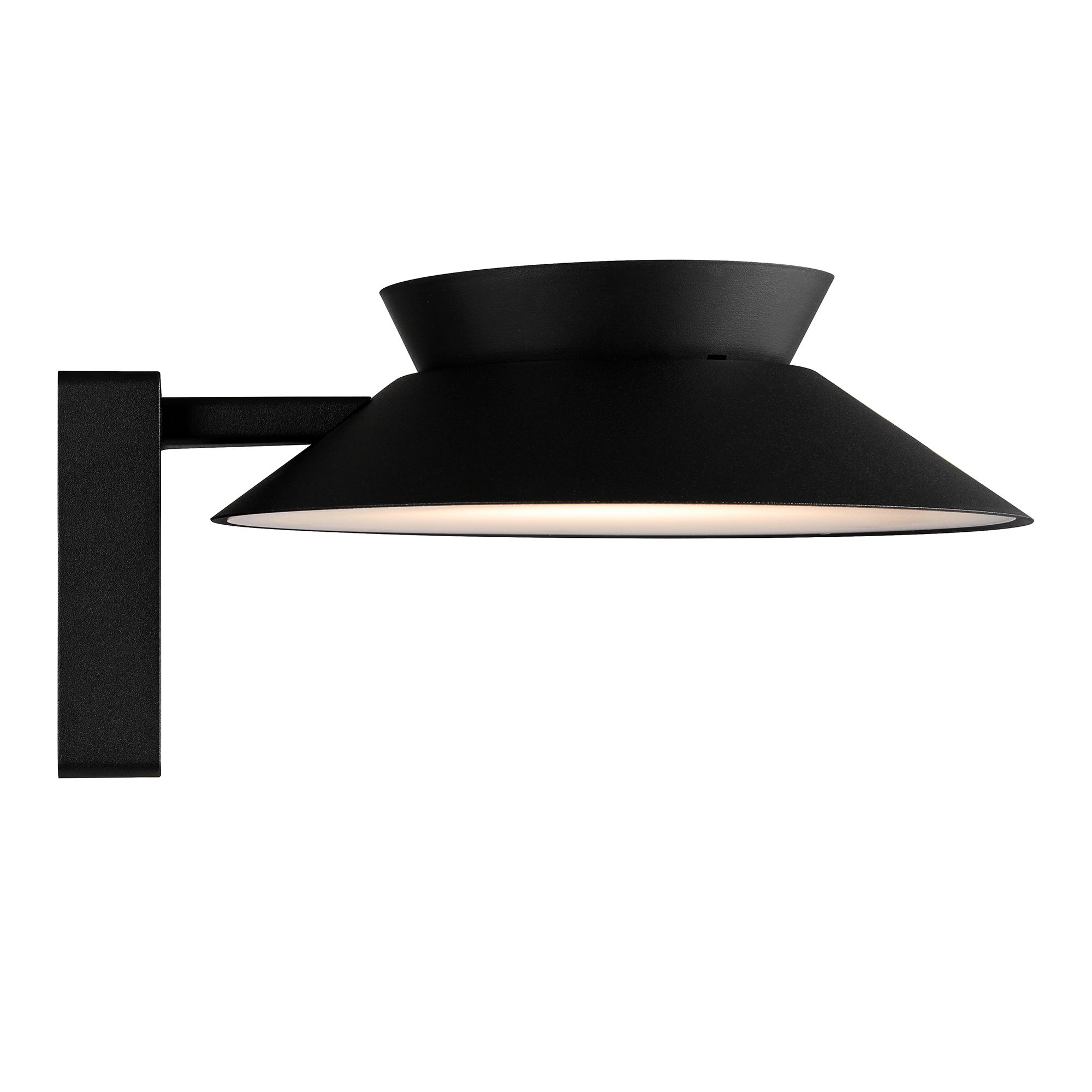 Solar-Wandleuchte Justina Schwarz - 5W, 3000K, 400lm, IP44