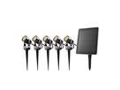 Solar-Gartenstrahler SIMON LED - IP65, 3000K, Solarpanel 6V, 5W. 70lm pro Leuchte, 5er Set, 5 x 1W