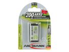 NiMH Akku 9V E-Block 200 mAh maxE - 1er Blister