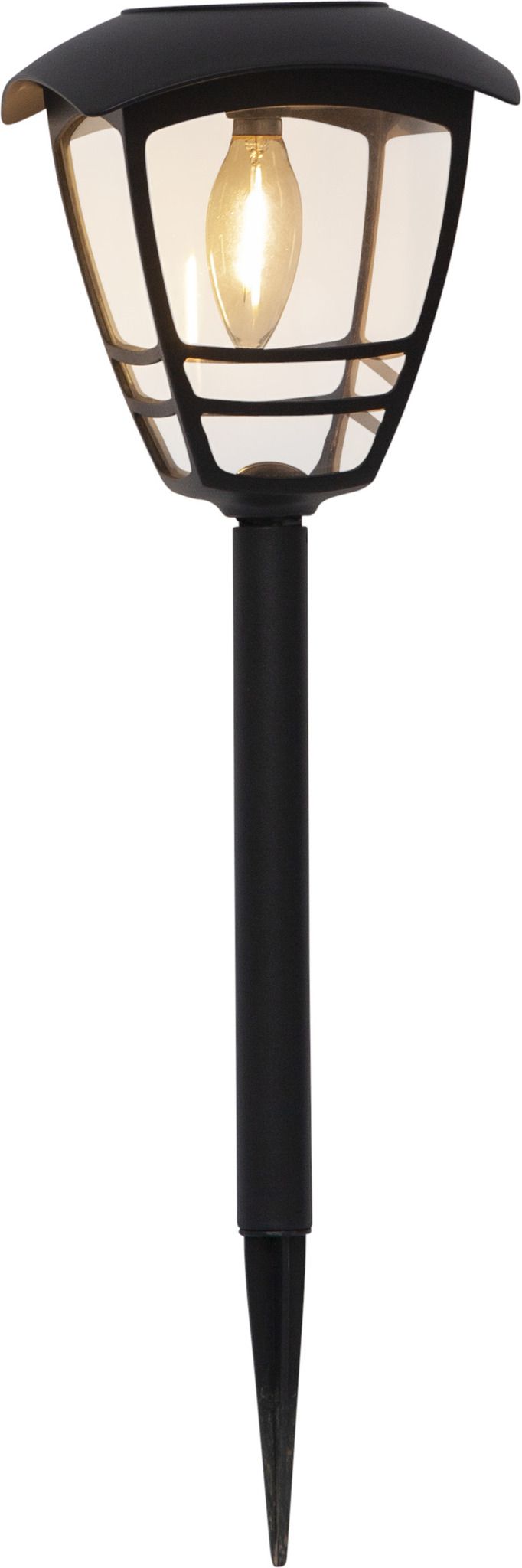 Solar Poller-Leuchte Felix - Schwarz, Lichtfarbe Warmweiss
