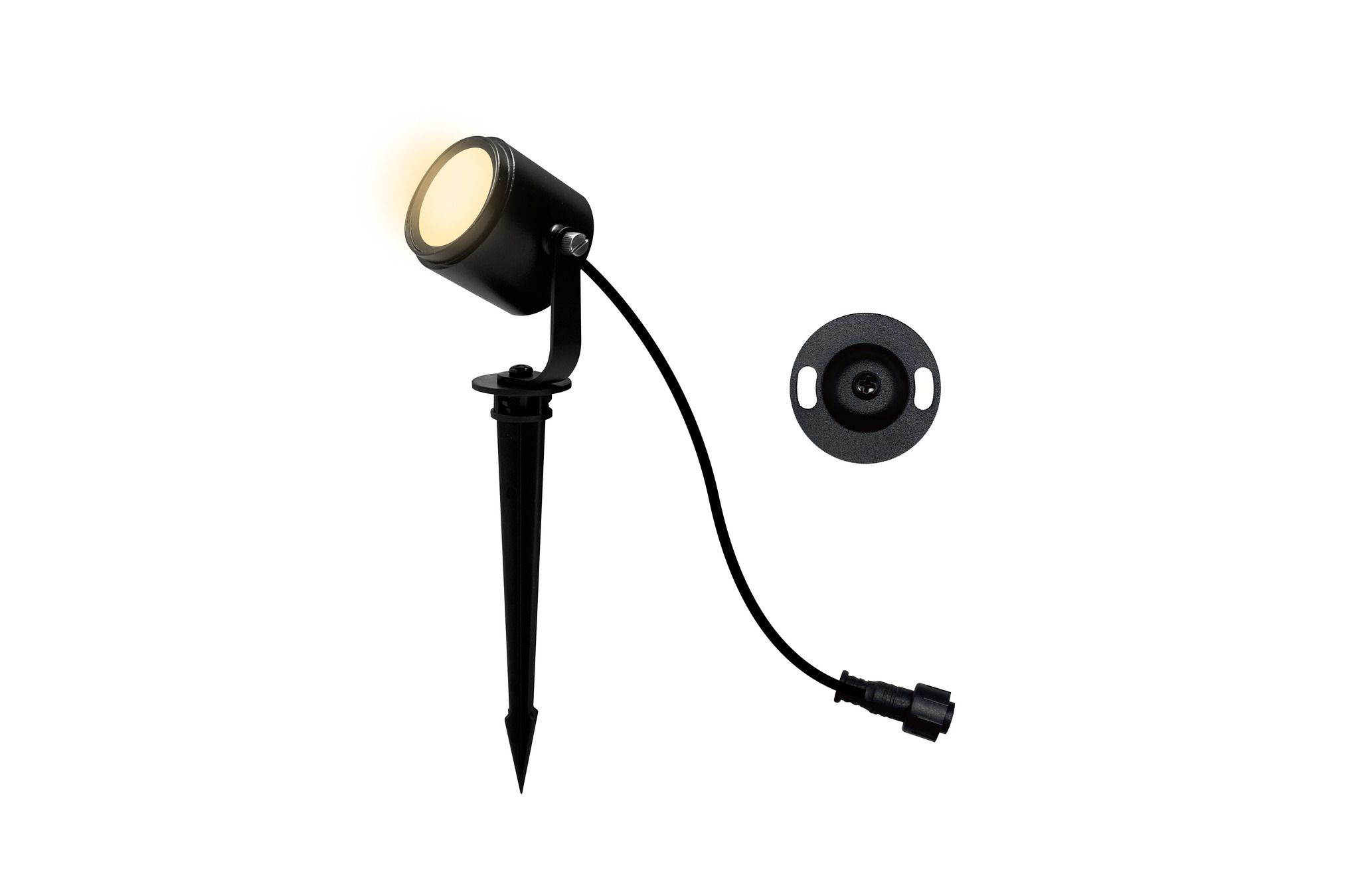 24V RGBW Smart Spot Duopack RGBW - 24V DC, 5W, 450lm, 3000K, IP65, 36°, anthrazit, inkl. Spike