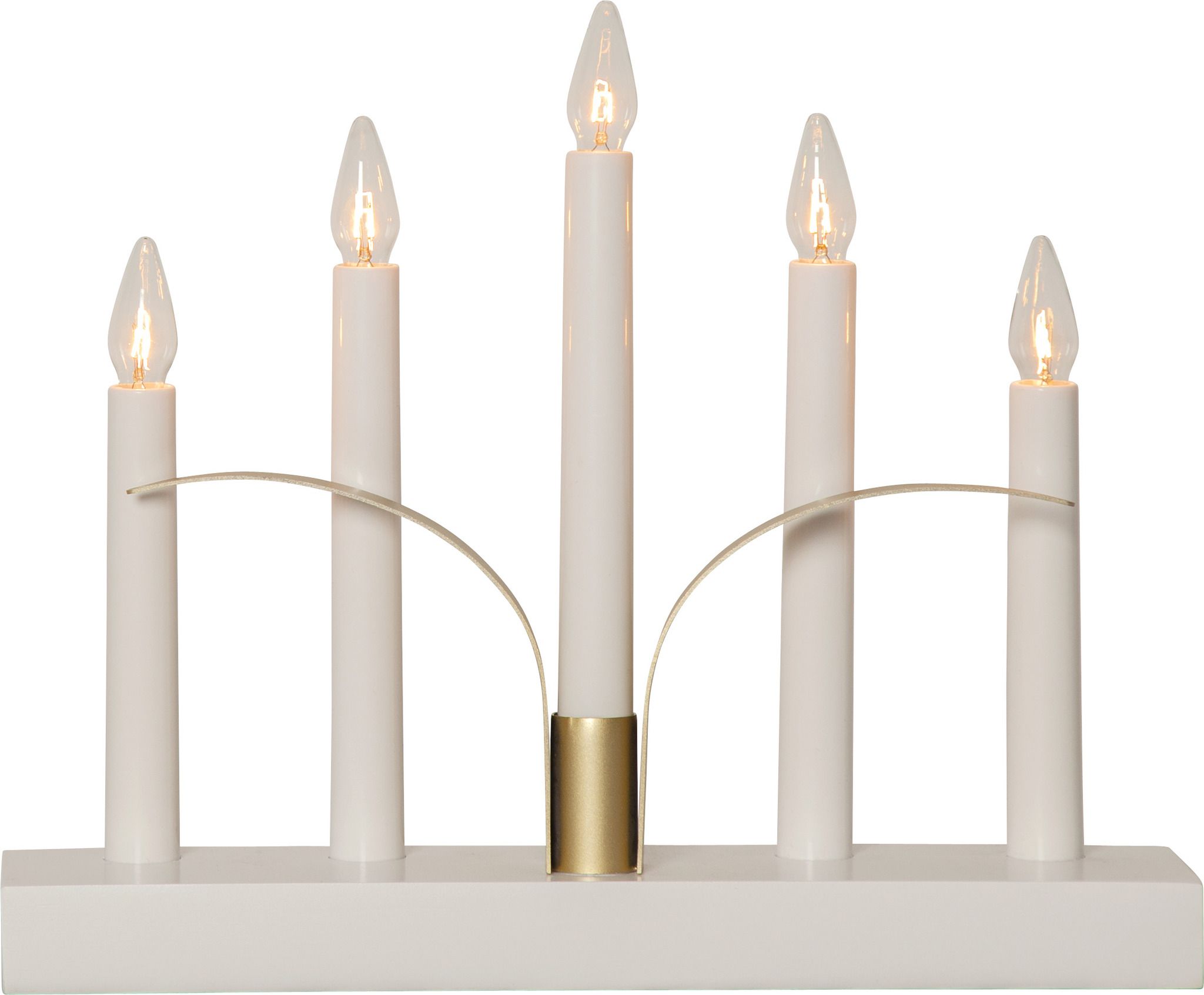 Kerzenleuchter Lilja - IP20, Weiss, Kaltweiss
