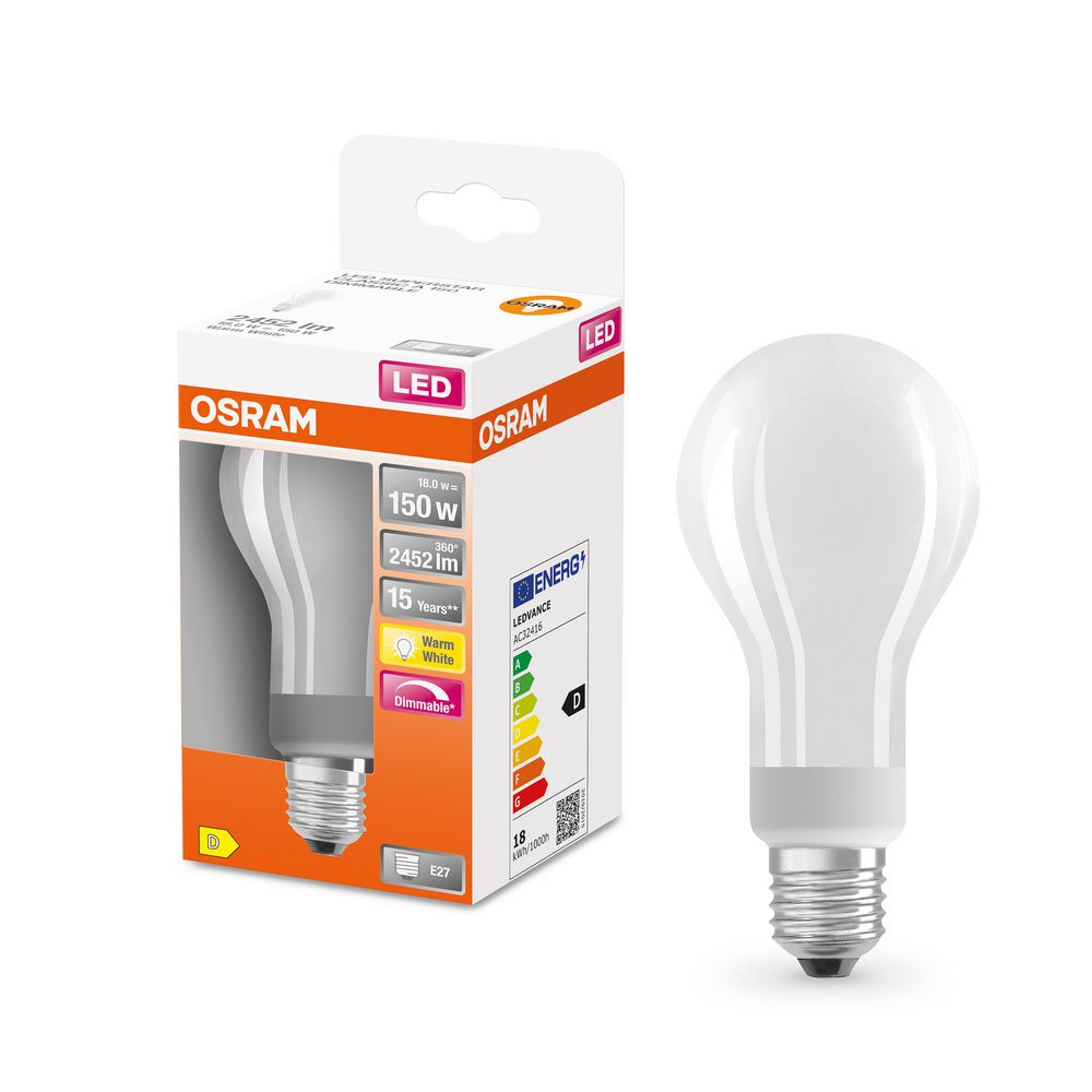 LED SUPERSTAR CLASSIC A - E27, 2452Lm, 2700K, 18W, 230V