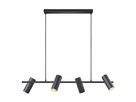 Alanis , 4-Pendelleuchte, Schwarz - GU10, IP20, max.LED 5W