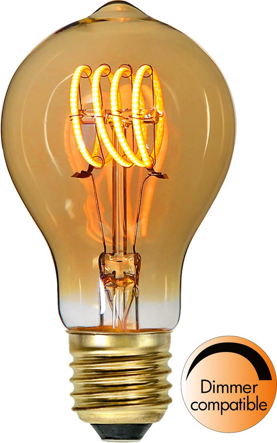 LED Leuchtmittel E27 TA60 Decoled Spiral Amber - E27, 110Lm, 2000K, 2.5W, 220-240V AC