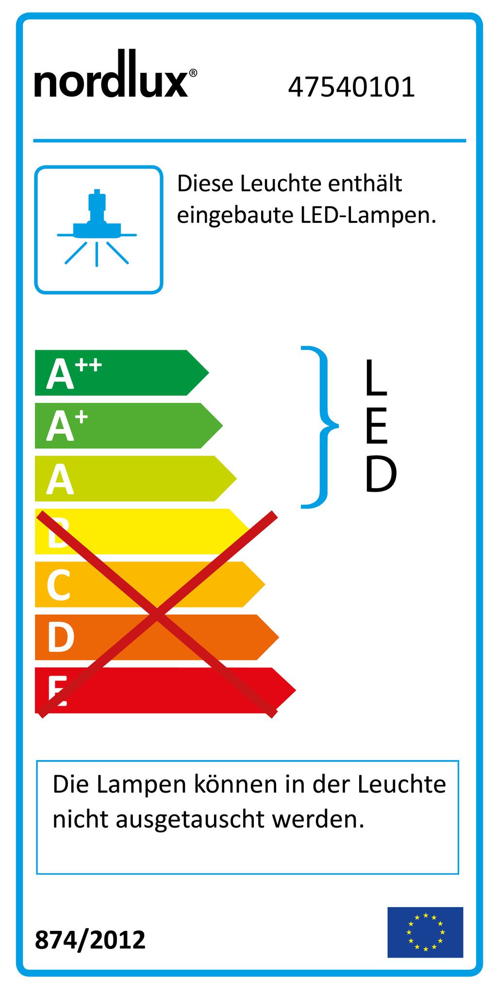 Amalienborg - 8,5W LED, 2700K, IP20, 230V