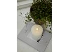 LED Pillar Kerze Flamme Flow - Indoor, Weiss, 12.5 cm höhe, Timerfunktion