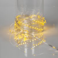 Lichterkette Dew Drop Micro - IP44, Warmweiss, Transparent