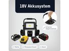Arbeitsstrahler FL50 W 18 - 4500lm, IP54, Schwarz