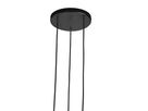 Tilo, 3-Pendelleuchte, Schwarz - GU10, max. 1x 5W, IP20