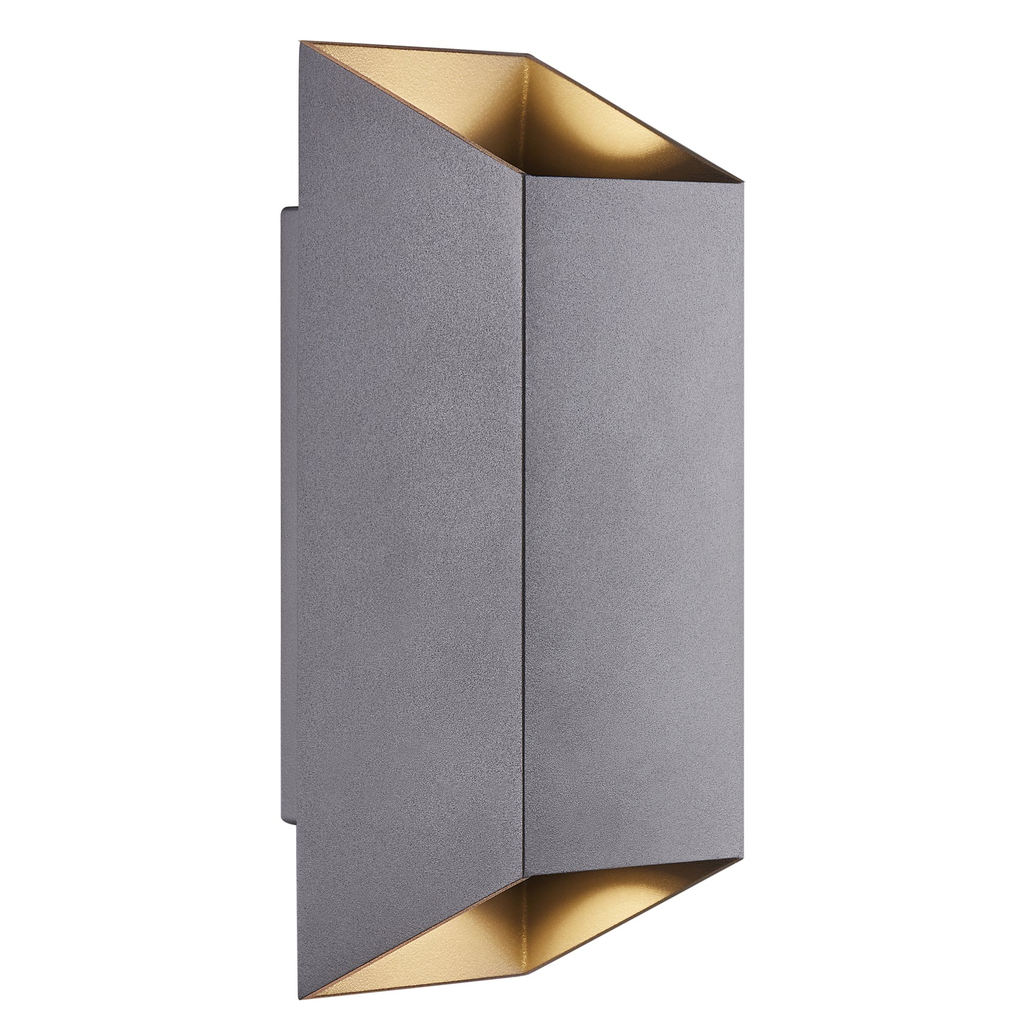 Nico Square 22, Wandleuchte , Anthra. - GU10, IP54, max.35W
