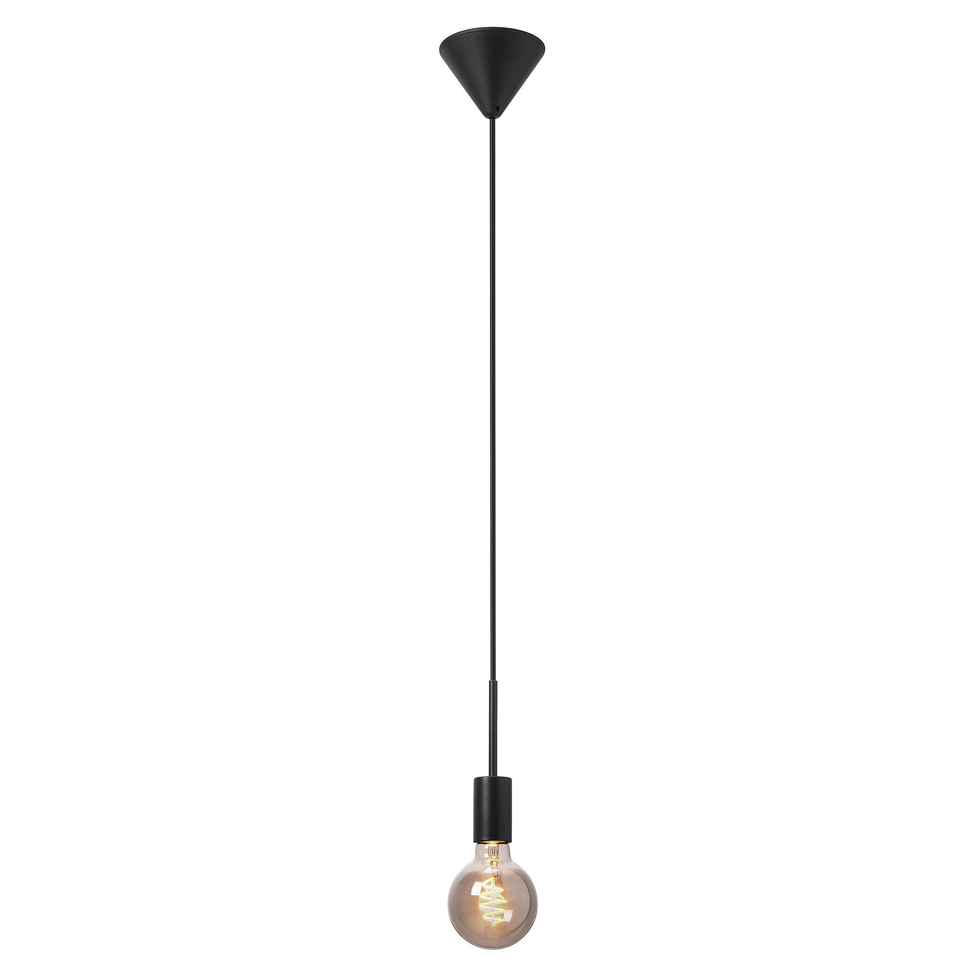 Paco , Pendelleuchte, Schwarz - IP20, E27