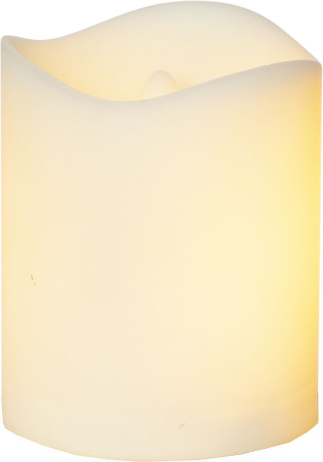 LED Grablicht Flame Kerze - Outdoor, Weiss, 7cm Höhe, Timerfunktion