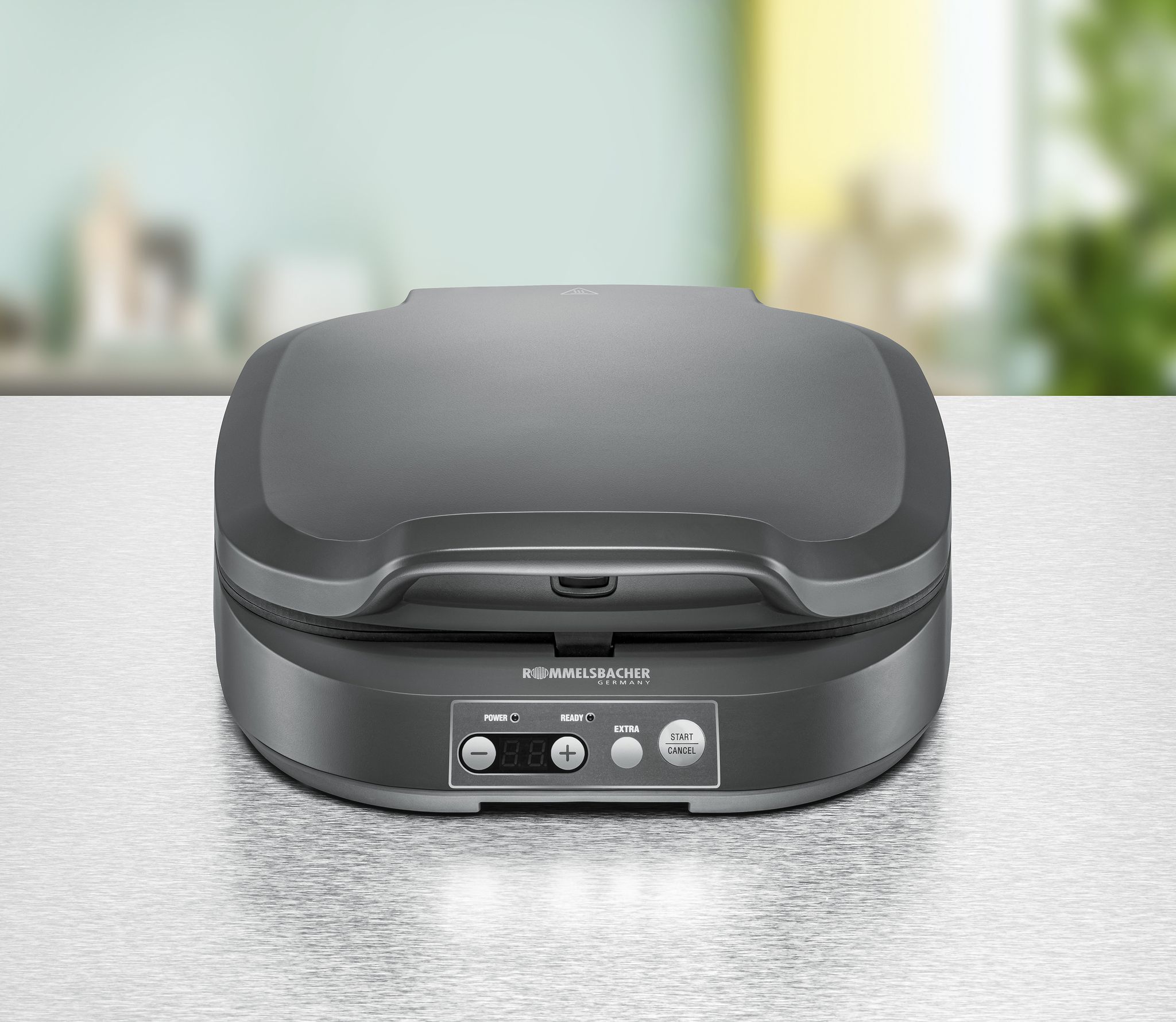 Sandwich Maker "divertimento per 4" ST 1410 - Sandwich Maker , Edelstahl/schwarz, 1800W