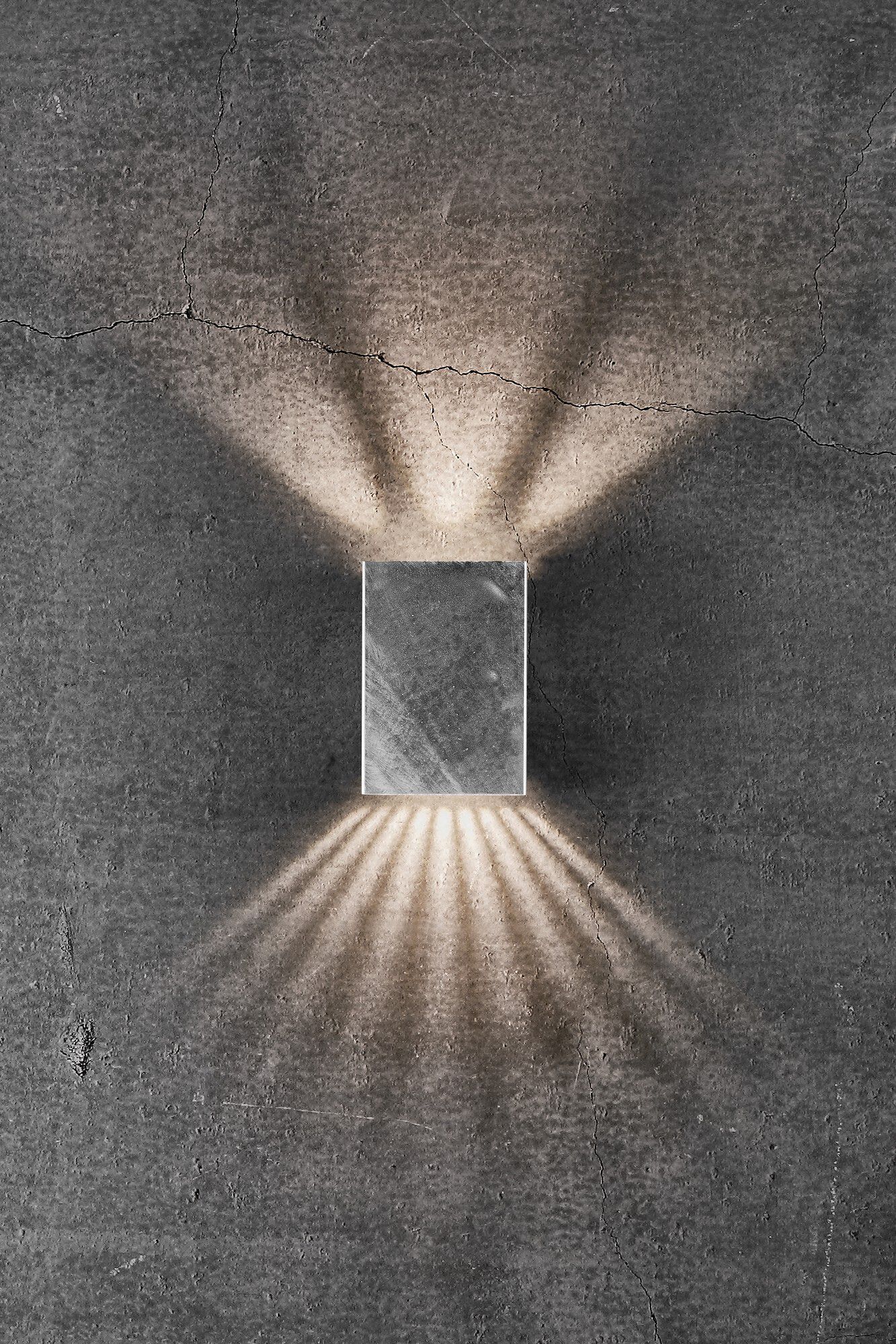 Fold 10, Wandleuchte, Nickel verzinkt - LED Modul, 7,4W LED, IP54
