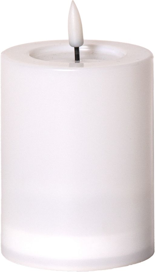 Solar Kerze Flamme Saul - Indoor, Outdoor, Warmweiss, Weiss