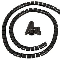 Canalina per cavi 2m, noir - 2.0m, 15mm Durchmesser, schwarz