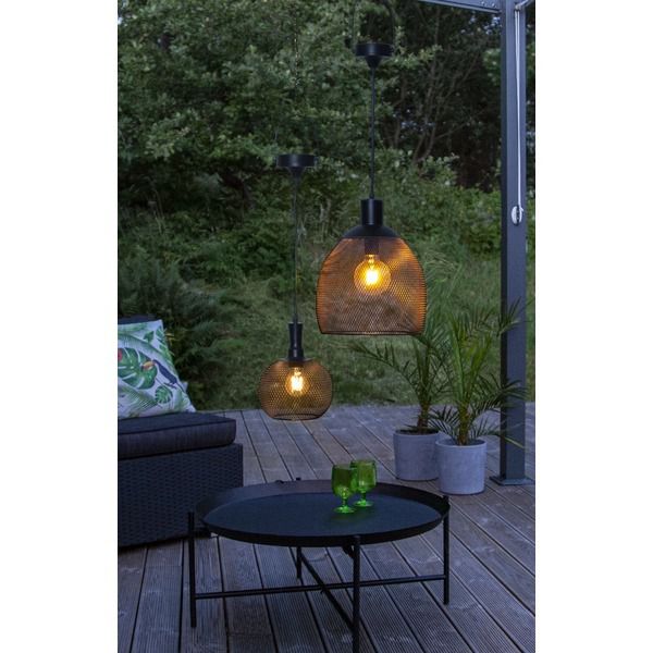 Solar Decoration Sunlight - Schwarz, Lichtfarbe Warmweiss