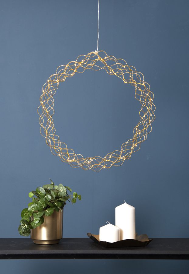 Hängende Dekoration Curly - IP20, Warmweiss, 50 LED