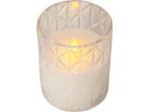 Laterne Flamme Romb - Indoor, Transparent, 12.5 cm höhe, Timerfunktion