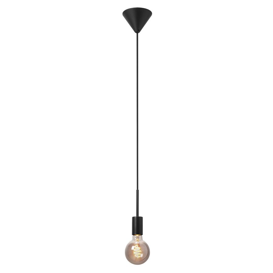 Paco , Pendelleuchte, Schwarz - IP20, E27