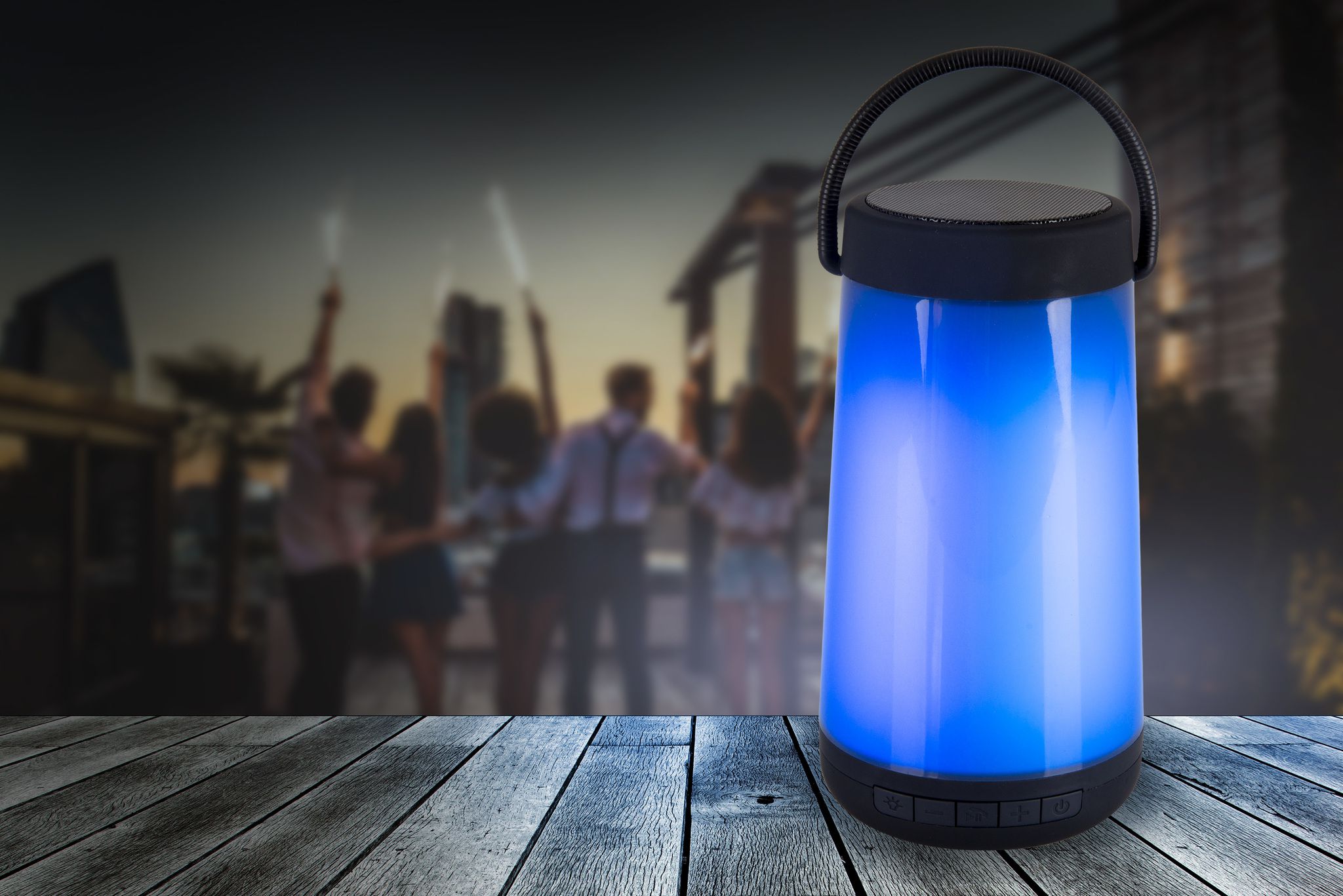 LED-Tischleuchte mit BT-Speaker Festa - IP65, 5W