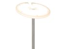 LED-CCT Stehleuchte  SAMIRO  inkl. Lesearm H: 180cm satiniert /stahl-blank - IP20, LED-Modul, Stahl-Blank