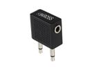 Airplane Audio Adapter - schwarz