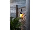 LED Laterne Flame - Outdoor, Schwarz, 19cm Höhe