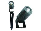 Spot de jardin à LED BOULON RGB - 12V DC, 6W, 200lm, RGB, IP67, CRI 80, 25°, dunkelgrau , dimmbar, D=44mm, L=90mm