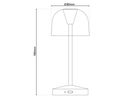 Akku- Tischleuchte GOMBA gelb 2er Set - LED-Modul, 1W, IP54
