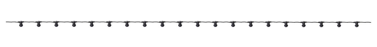 LED Party-Deco Illuminationskette Solo - 20xE27 (Leuchtmittel exkl.), IP44. IP55 Stecker, L=20m