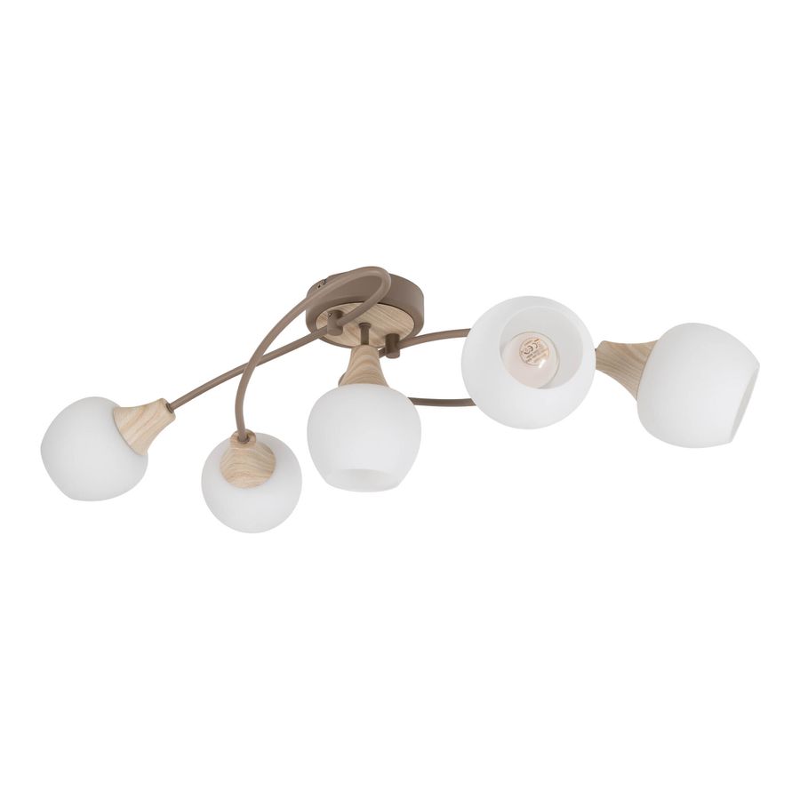 5er Deckenleuchte  MONACO  L: 62,5cm beige - IP20, E14, Beige