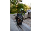 LED Laterne Flame - Outdoor, Schwarz, 23cm Höhe, Timerfunktion