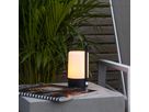 LED Laterne Flame - Outdoor, Schwarz, 19cm Höhe