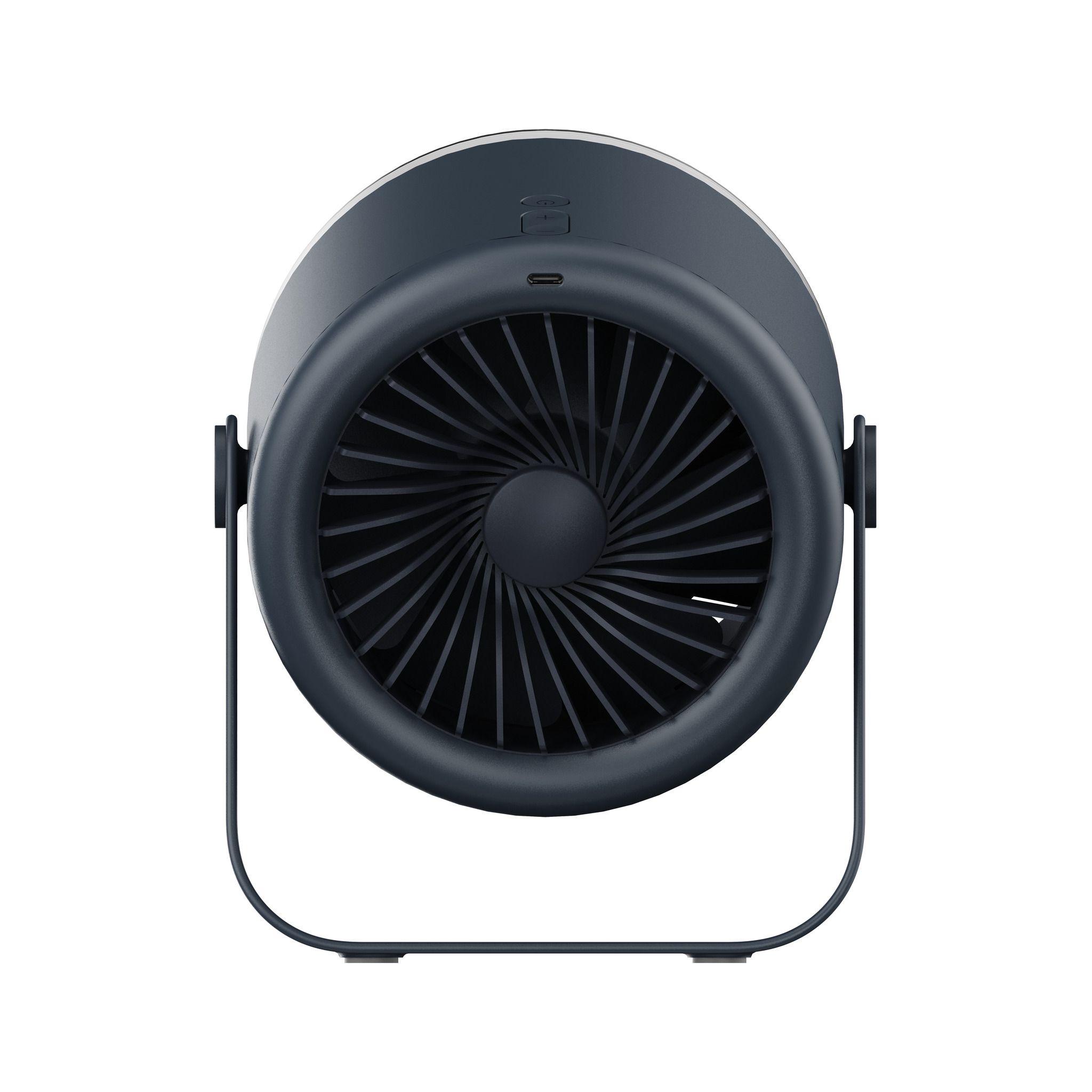 KALYPSO  Tisch- und Wand-Ventilator AF02 anthrazit - 3600mAh, inkl. USB-C Kabel, wiederaufladbar