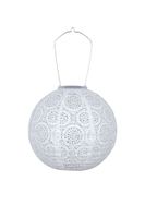 Solar Laterne Tyvek Weiss ø25cm - Warmweiss, LED, IP44, 1800K, VE 20