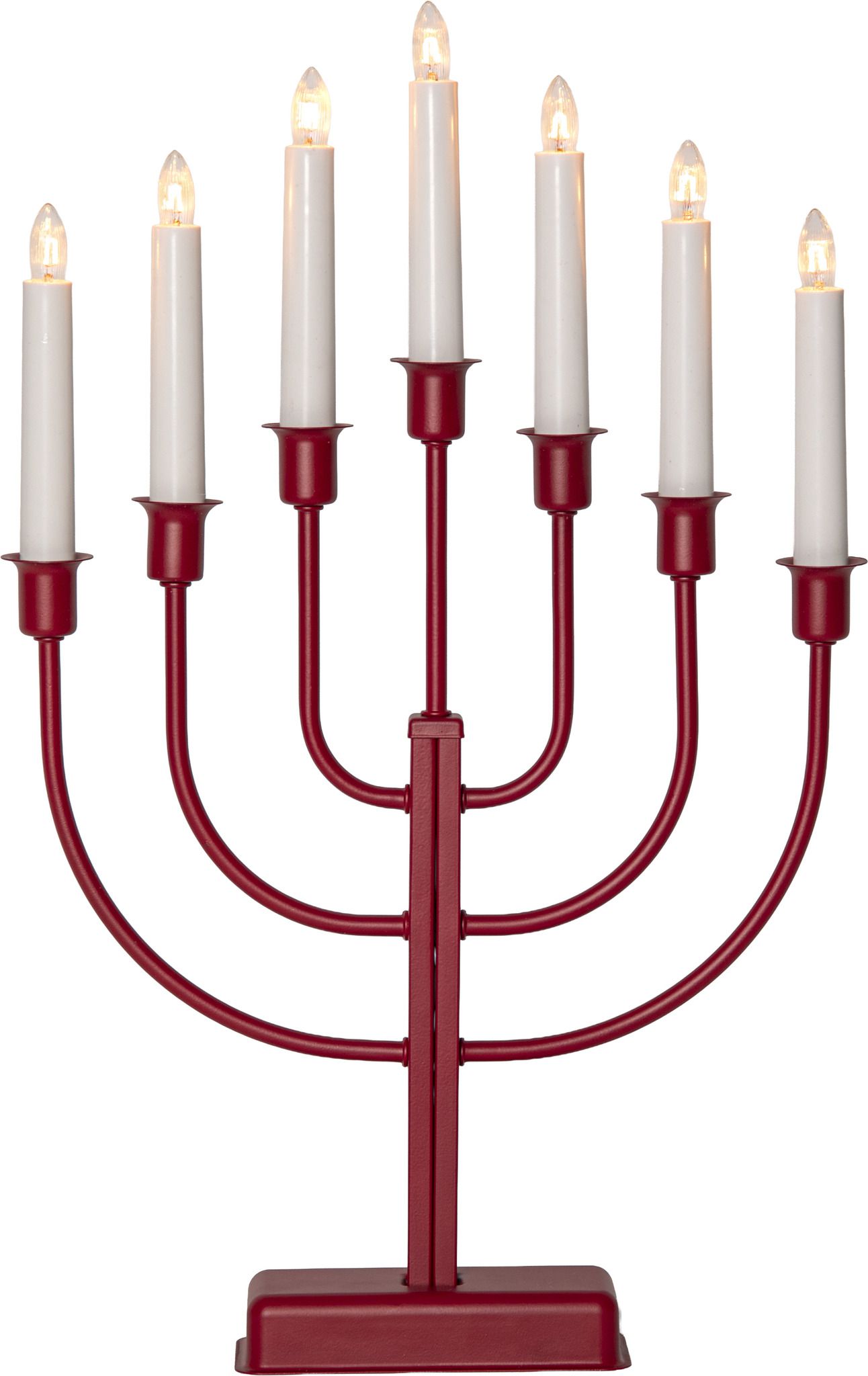 Kerzenleuchter Kristina - Indoor, Rot, 47.00cm Höhe