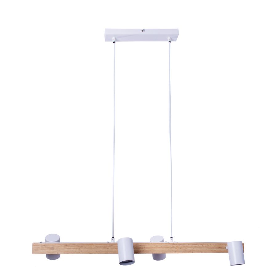4er Pendelleuchte FRIDA weiß L: 80 cm - GU10, IP20, 40W, 230V
