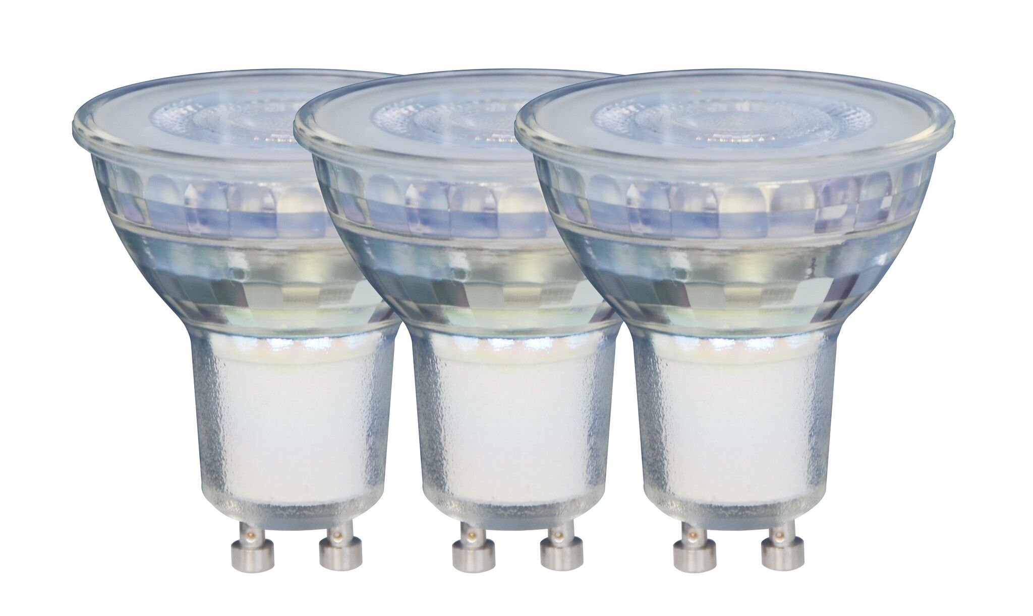 Trio-Pack LED GU10 Leuchtmittel - 4W, 345lm, 2700K, CRI 80, 36°, D=50mm, H=53mm