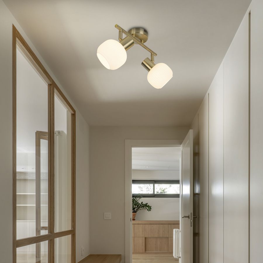2er Spot Deckenleuchte LEARTA exkl. Leuchtmittel - E14, IP20, 230V
