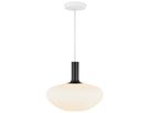 Alton 35 Pendelleuchte - E27 60W schwarz / Opalweiss glas 35cm Durchmesser