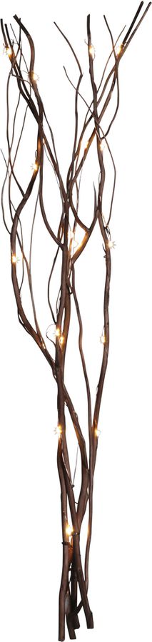 Dekorativer Zweig Willow DewDrop - IP20, Warmweiss, Braun