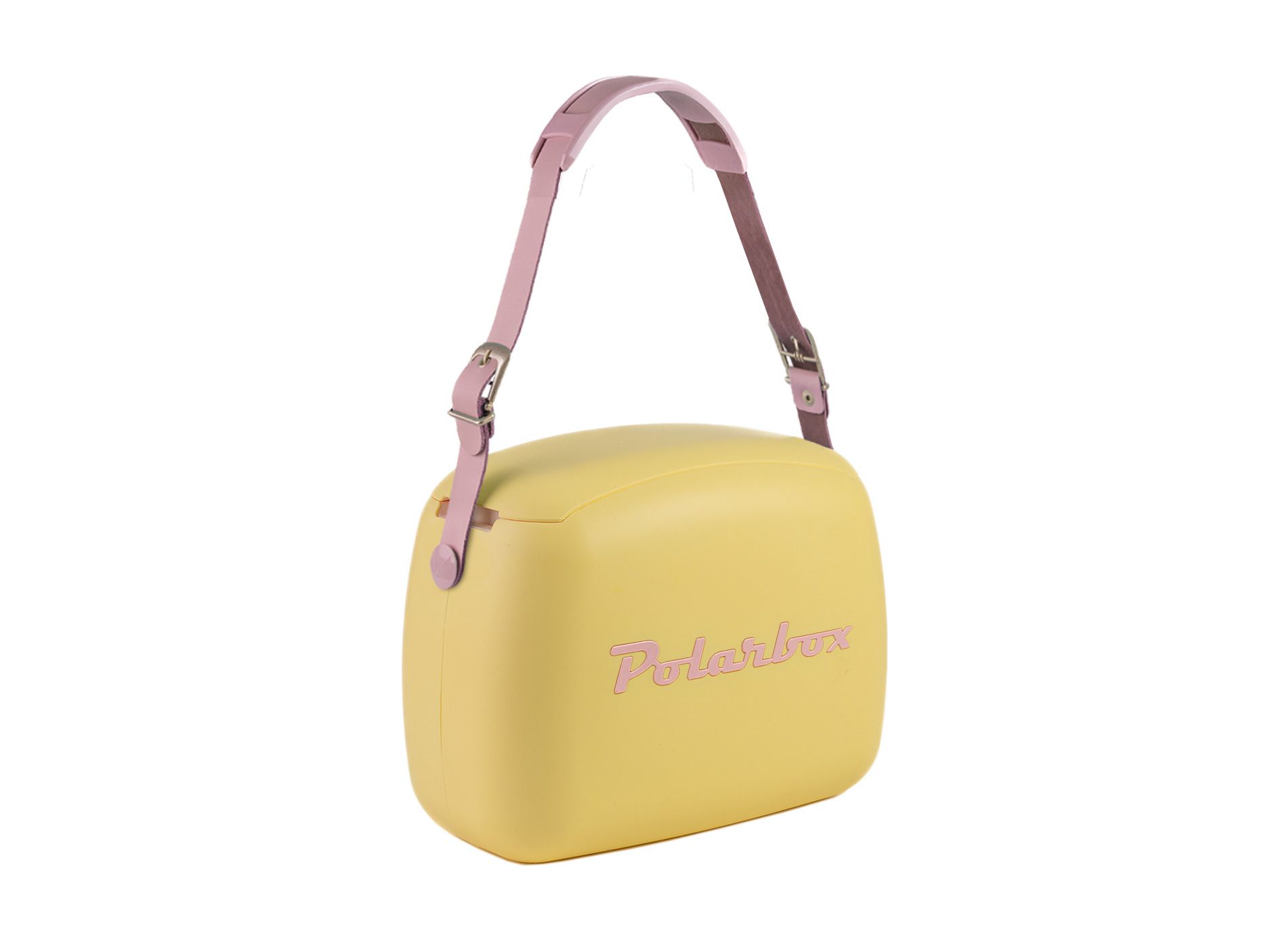 Polarbox CoolerBag gelb 6l inkl. 2 Frischhalte-Dosen gelb & rosa - Kühlbox, 6l, Vintage Design