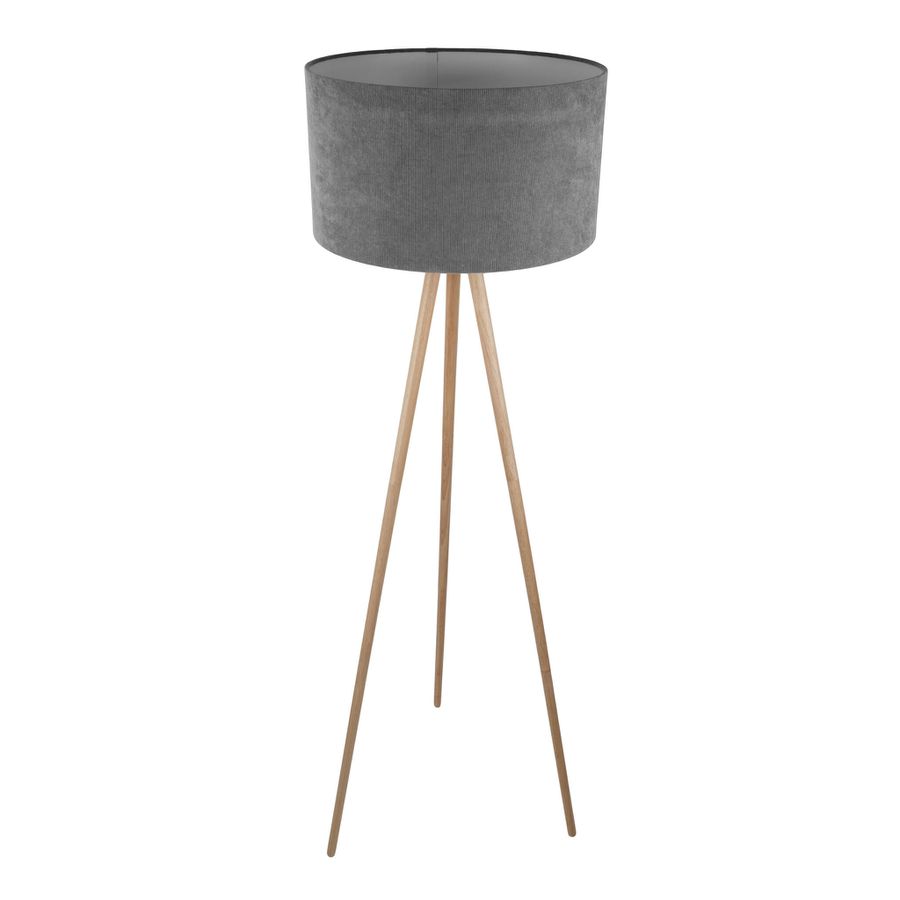Stehleuchte  ARDITA  H: 152cm grau - IP20, E27, Grau