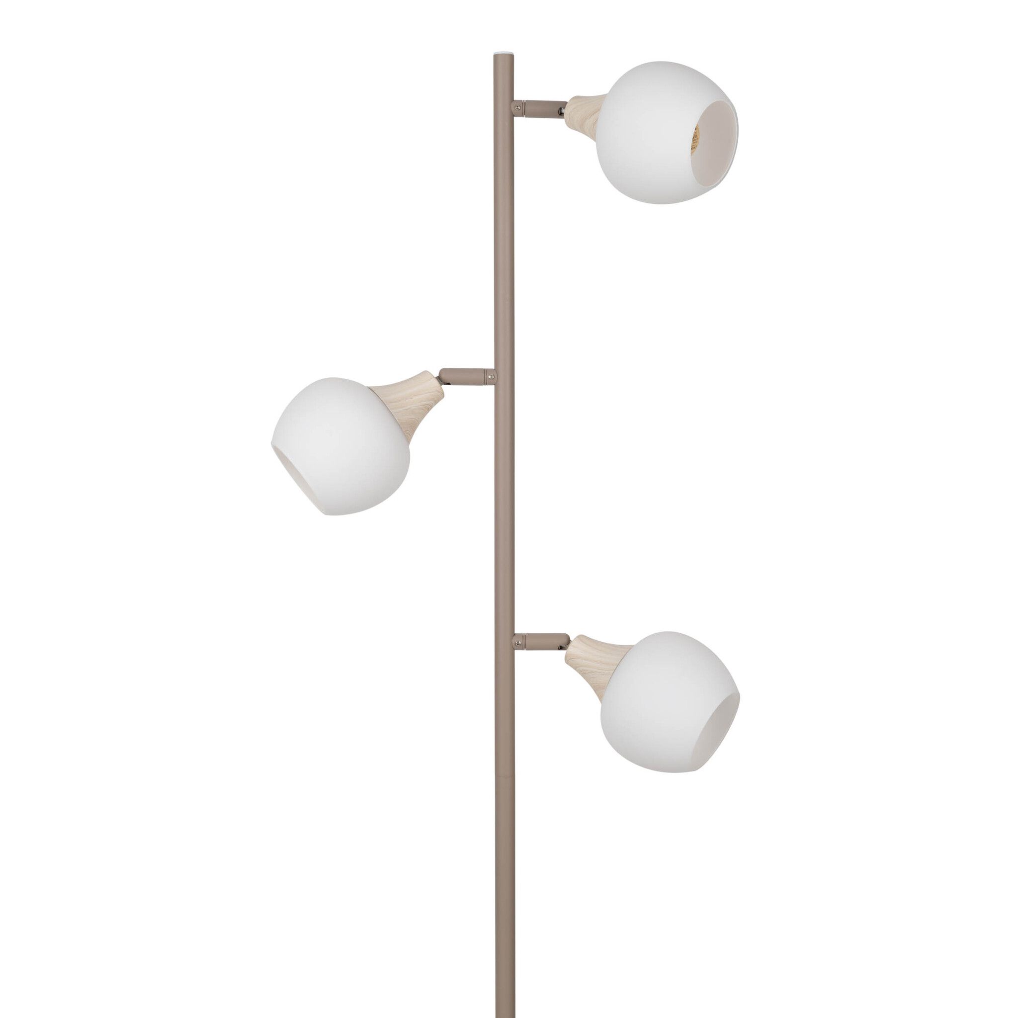 3er Stehleuchte  MONACO  H: 150cm beige - IP20, E14, Beige