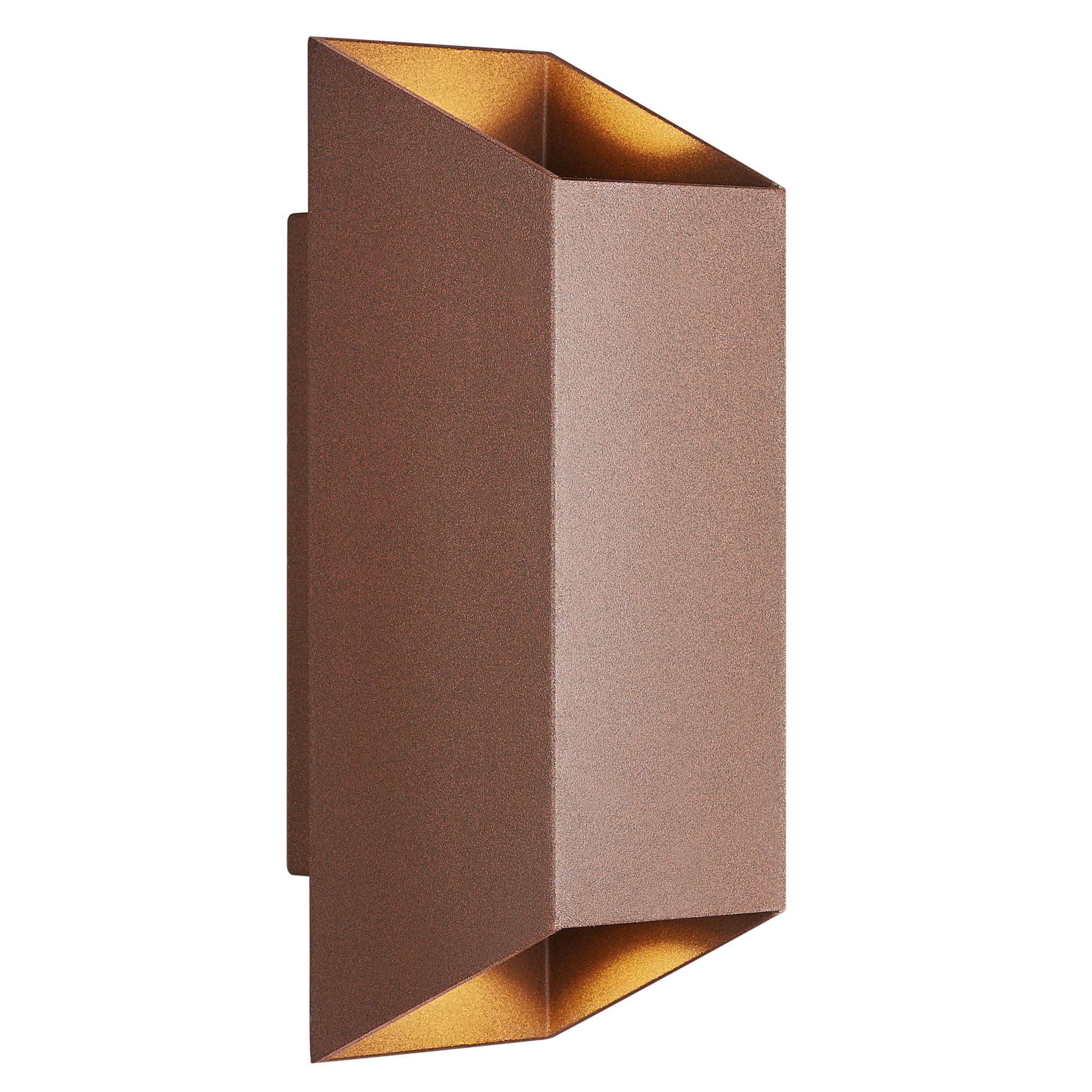 Nico Square 22, Wandleuchte, Rost - GU10, IP54, max.35W