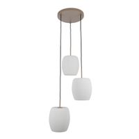 3er Pendelleuchte  NIRELIA  : 30cm beige - IP20, E27, Beige
