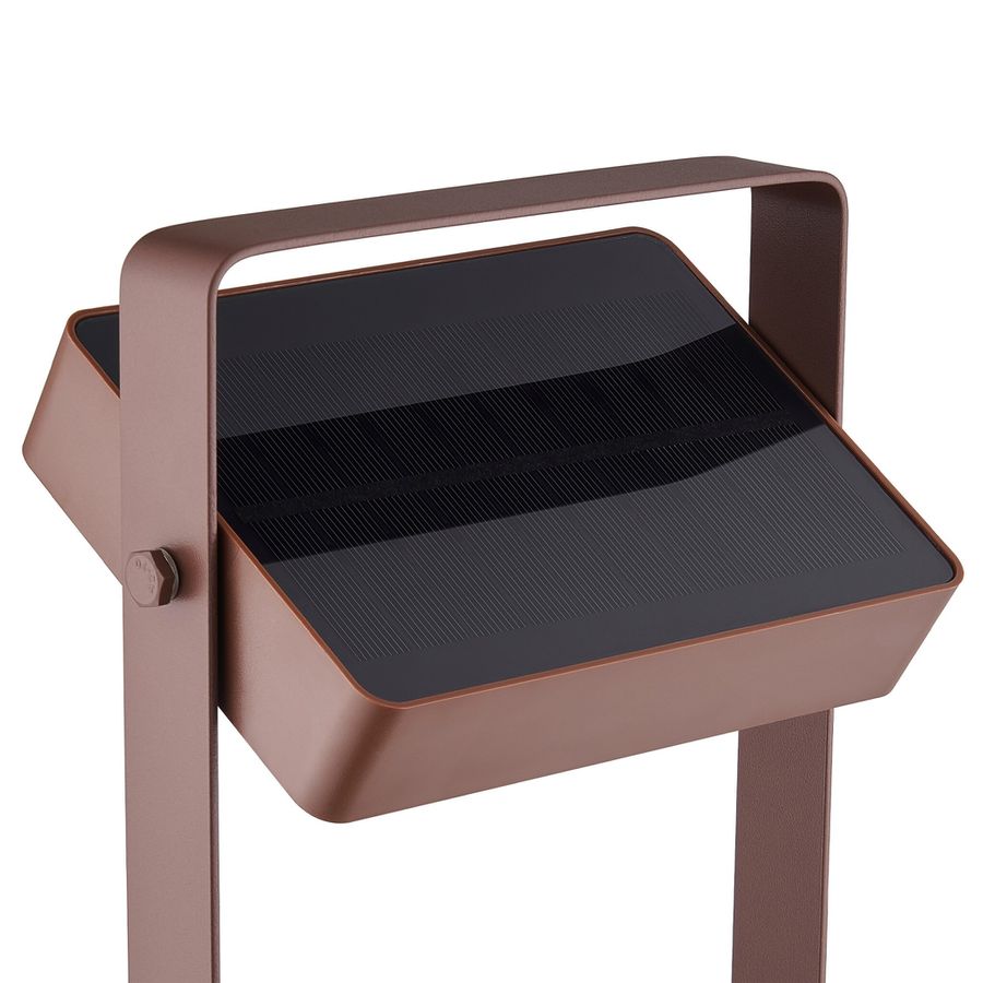 Akkuleuchte Saulio Solar  Braun - 3.5W, LED-Modul, IP44